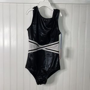 Black‎ and white one piece kids sz 7/8 baiting suit